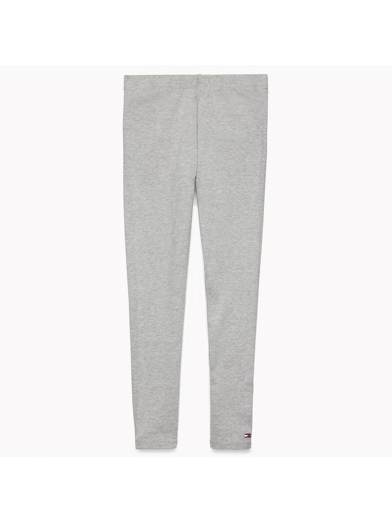 Lány Tommy Hilfiger Big Solid Leggings Szürke | HU 1821CTV